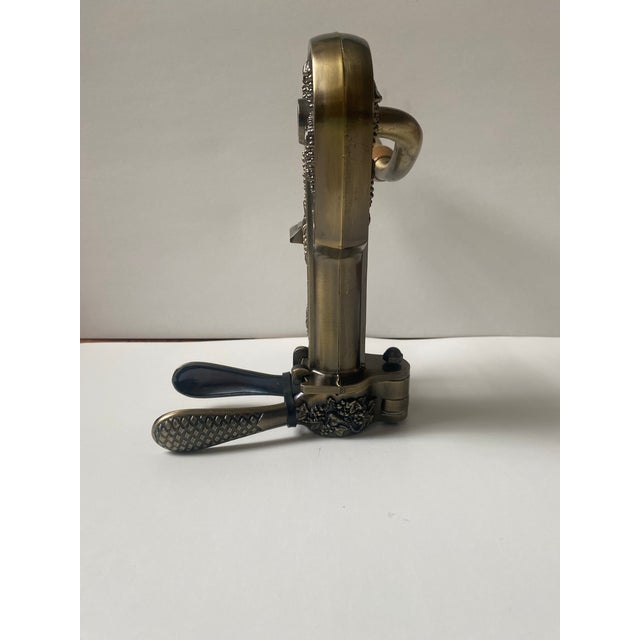 Italian Vintage Rogar Estate Wine Bottle Opener Grape Vine Ornate Details For Sale - Image 3 of 10