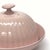 Vintage Fluted Soft Pink 2-Piece Porcelain Butter Dish, Made in Czechoslovakia For Sale In Miami - Image 6 of 9