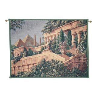 Egyptian Terrace Loom Woven Tapestry - 66 X 88 Cm (2'2" X 2'11") - Requires Rod Size 2 For Sale