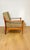 Textile Vintage Wood Lounge Chair with Olive Green Long Pile Upholstery, 1970 For Sale - Image 7 of 13