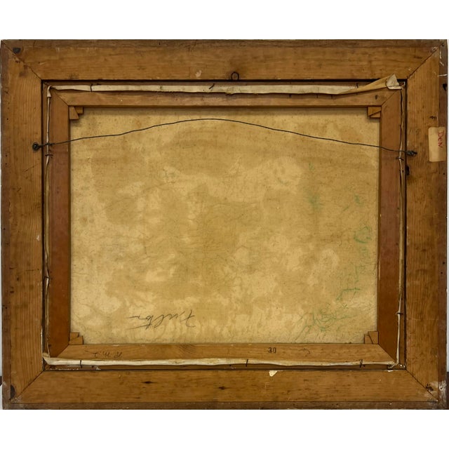 1950s Ruth M. Fulton Wpa Abstract Impressionist Painting of Sailors on a Boat For Sale - Image 11 of 12