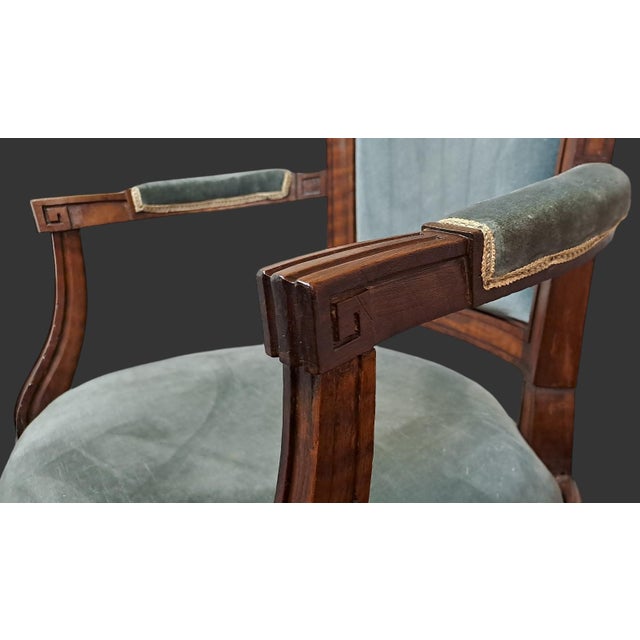 Set of Louis XVI Piedmont Armchairs For Sale - Image 4 of 11