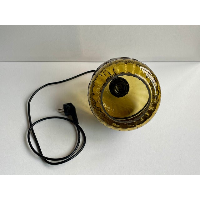 Copper Mid-Century Brutalist Boho Style Ceiling Lamp in Green Colored Glass and Copper. Design by Nanny Still for Raak Holland, 1960s For Sale - Image 8 of 8