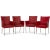 ARC-E Chairs in Red Leather by Bert Plantagie, Set of 4 For Sale - Image 17 of 17