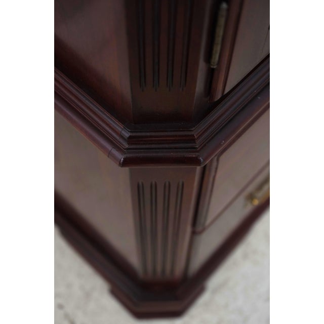 Brown Ethan Allen Georgian Court Cherry Bedroom Armoire For Sale - Image 8 of 18