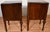 Wood 1930s Pair of French Style Dark Mahogany Nightstands / Bedside Tables For Sale - Image 7 of 13