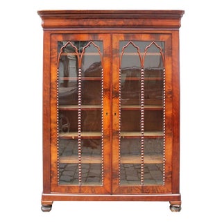 English Louis Philippe Display Bookcase in Mahogany, 19th Century For Sale