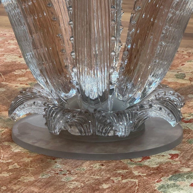 Lalique, Modern Cactus Center Table, Clear Crystal, 72