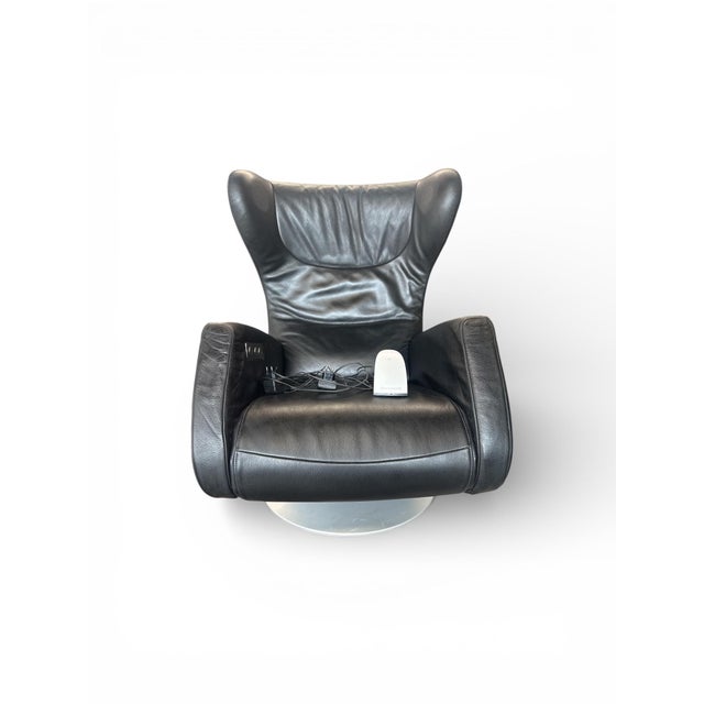 Early 21st Century Black Leather Audioluce K99 Lounge Chair with Speakers from FSM, 2010s For Sale - Image 5 of 7