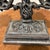 Metal Vintage Art Nouveau Triple French Gothic Candelabra Candle Holder For Sale - Image 7 of 12