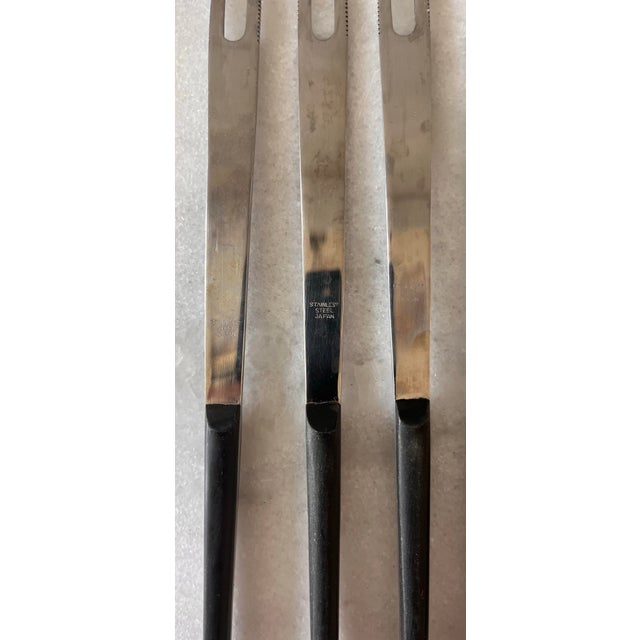6 Piece Vintage Stainless Steel Fondue Forks For Sale - Image 9 of 9