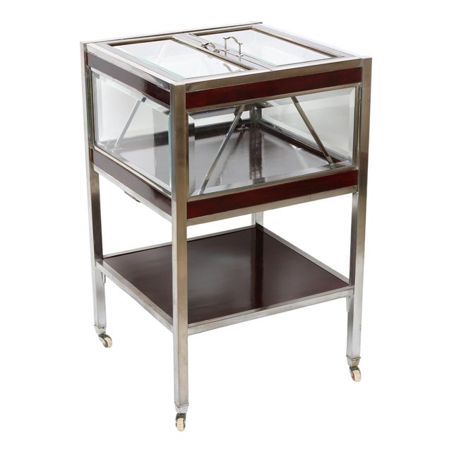 Mid 20th Century Lawyers Coffin - Bar Cabinet, with retractable shelf. For Sale