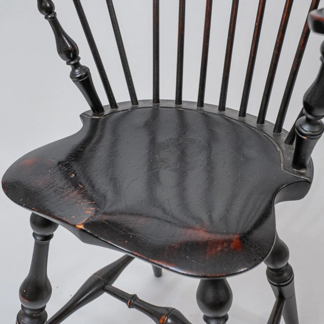 Late 20th Century D.R. Dimes Windsor Continuous Arm Youth Chair For Sale In New York - Image 6 of 10
