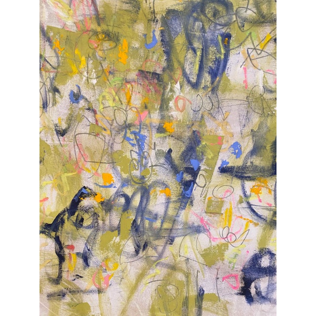 Sarah Trundlle, Contemporary Abstract Expressionist Painting, "Blossom" For Sale - Image 6 of 9