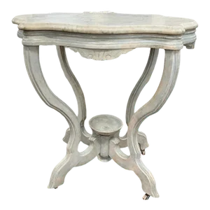 Late 19th Century Painted Marble Topped Side Table