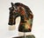 Gemstone Natural Emerald Stone Horse Head Statue Splendid Hand Carved Gemstone For Sale - Image 7 of 10