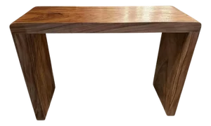 Andrianna Shamaris Minimalist Suar Wood Console Table