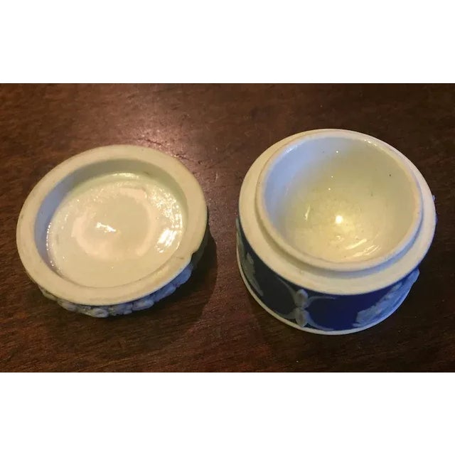 19th Century Antique 19th Century Wedgwood Jasperware Neoclassical Rouge Pot or Makeup Mortar For Sale - Image 5 of 13