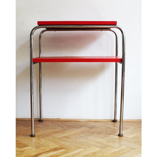 Modernist Tubular Side Table Model R 7 attributed to Slezak, 1930s For Sale - Image 12 of 15
