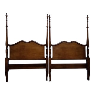 French Provincial Twin Poster Headboards - a Pair For Sale