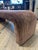 Mid-Century Modern Custom Upholstered Waterfall Bench in Schumacher Velvet For Sale - Image 3 of 4