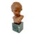 Vintage French Terracotta Bust of a Child on Marble Plinth For Sale