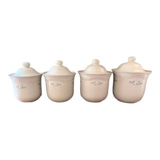 Vintage Pfaltzgraff Heirloom Collection Canister Set For Sale