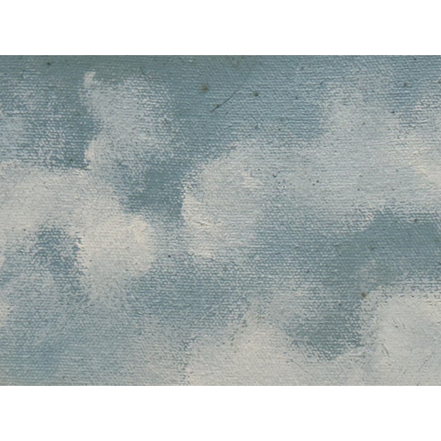 1960s F. Yayboke Turkish Seascape Oil Painting, Circa 1960's For Sale - Image 5 of 12