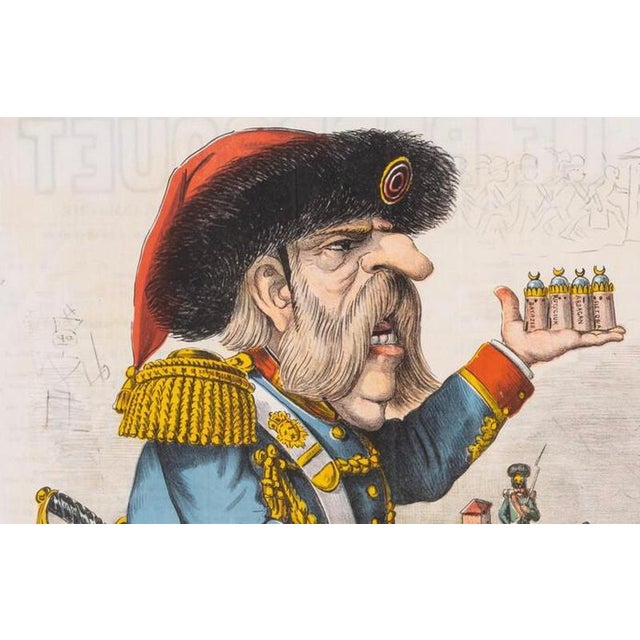 Augusto Grossi, Russo-Turkish War Caricature, 1877, Paper For Sale - Image 4 of 9