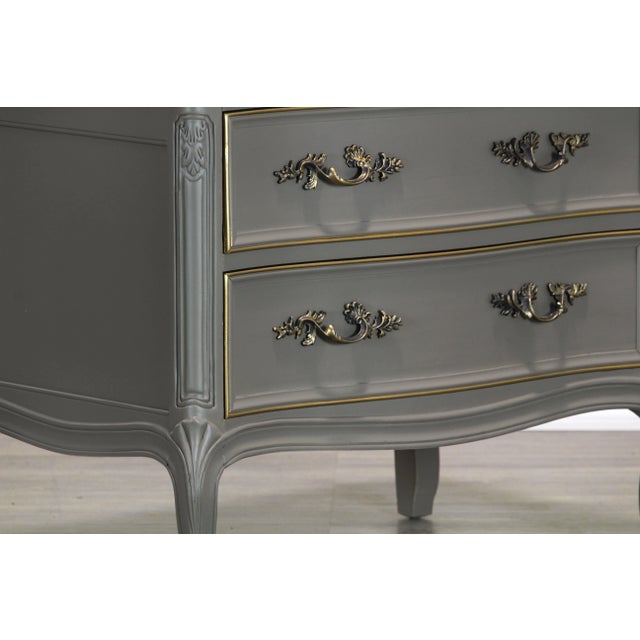 Vintage solid built nightstand with dovetail Joints This nightstand is newly painted in a tope color with satin finish...