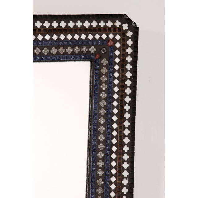 Vintage Scandinavian Mosaic Wall Mirror, 1960s For Sale - Image 10 of 12