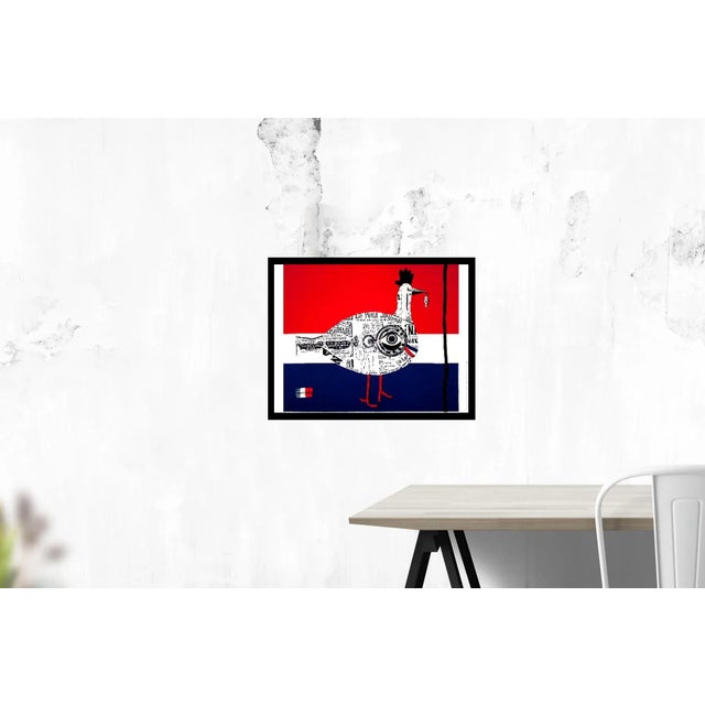 Mutation by Roger Bezombes, Unsigned 1986 Lithograph.24 x 31.5 inches