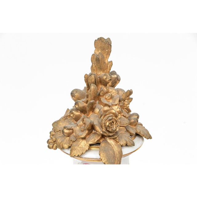 Late 19th Century 19th C. French Louis XVI Sèvres-Style Porcelain & Ormolu Mantel Clock, Signed Theodore B. Starr Ny For Sale - Image 5 of 18