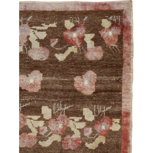 A vintage Turkish Anatolian rug from the mid-20th century. Measures: 3' 11" x 7' 5"