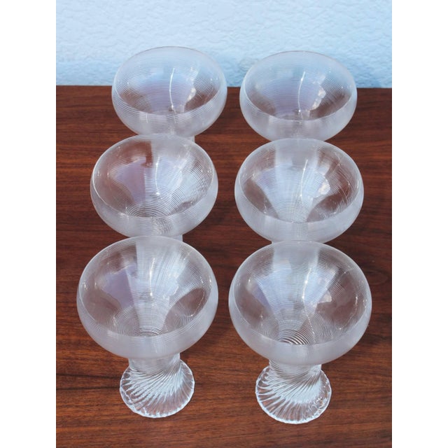 Mid 20th Century Mid 20th Century Rosenthal Modern Swirl Glasses - Set of 18 For Sale - Image 5 of 11