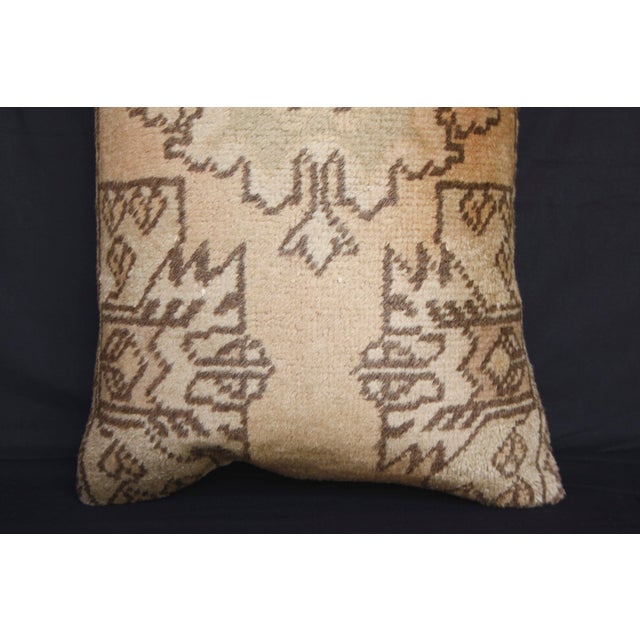 Authentic Vintage Oushak Rug Pillow Cover - For Sale - Image 4 of 13