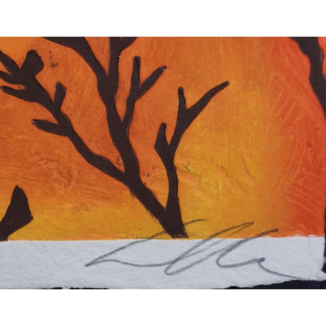 Artist: Sandro Chia Title: Untitled #4 Medium: Carborundum etching with hand coloring, each piece is unique Signed: Hand...