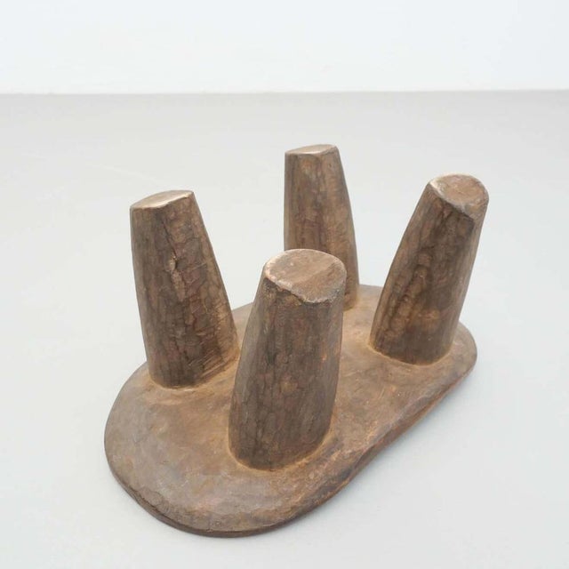 Traditional African Wood Stool, 1930s For Sale - Image 12 of 16