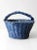Vintage Blue Harvest Basket For Sale - Image 6 of 9