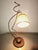 Vintage Lamp with Parchment Shade, 1980s For Sale - Image 9 of 11