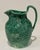 Green Vintage Wedgwood Majolica Style Etruria & Barlaston Green Grapes & Leaves Pitcher For Sale - Image 8 of 12