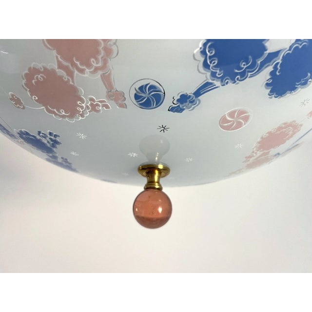 1950s Poodles Ceiling Light For Sale - Image 9 of 15