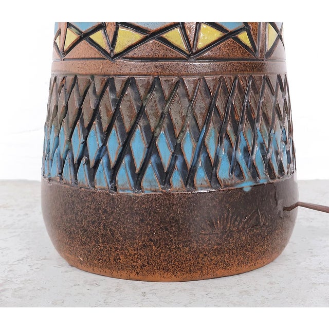 Vintage Ceramic Floor Lamp by M. Zawadzki for Tilgmans Sweden, 1965 For Sale - Image 9 of 17