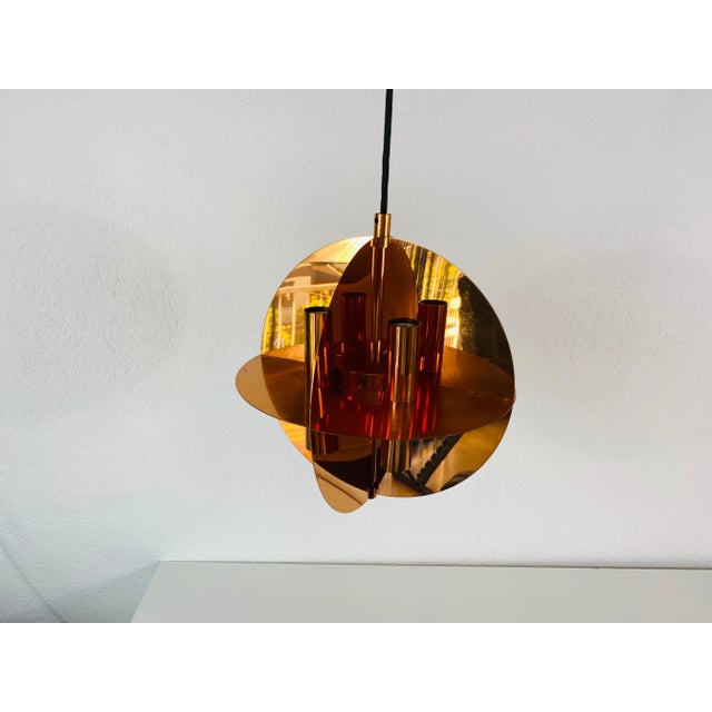 Copper Pendant Lamp from Cosack, 1970s For Sale - Image 3 of 12