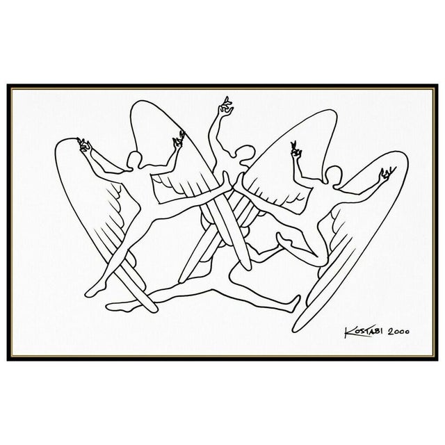 Message us to inquire about custom framing options! (Included for free with every purchase) The artwork here, "Kostabi...