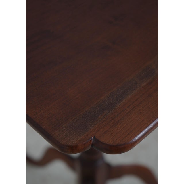 Eldred Wheeler Eldred Wheeler Cherry Pedestal Candlestand For Sale - Image 4 of 14