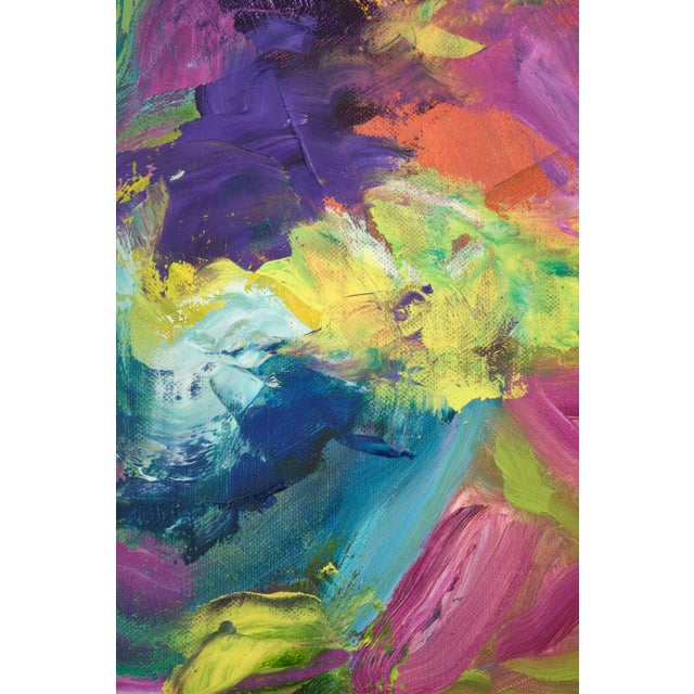 "Making Body Sculptures on the Field" Large Abstract Oil Painting by Simon Findlay For Sale - Image 4 of 11