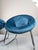 1970s Chromed Metal and Blue Velvet Armchairs, Set of 2 For Sale - Image 5 of 15