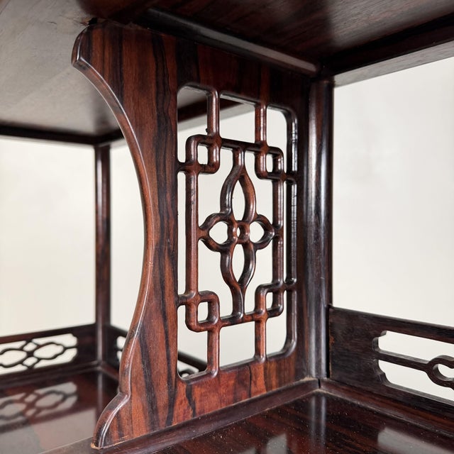 Brown Japanese Kazaridana Tana Shelf Display Cabinet, 1930s For Sale - Image 8 of 17