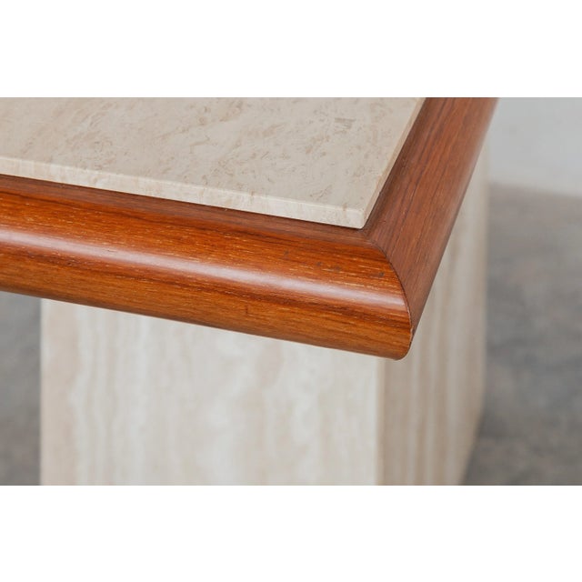 1970s Italian Travertine Console Table from Stone International, 1970s For Sale - Image 5 of 8